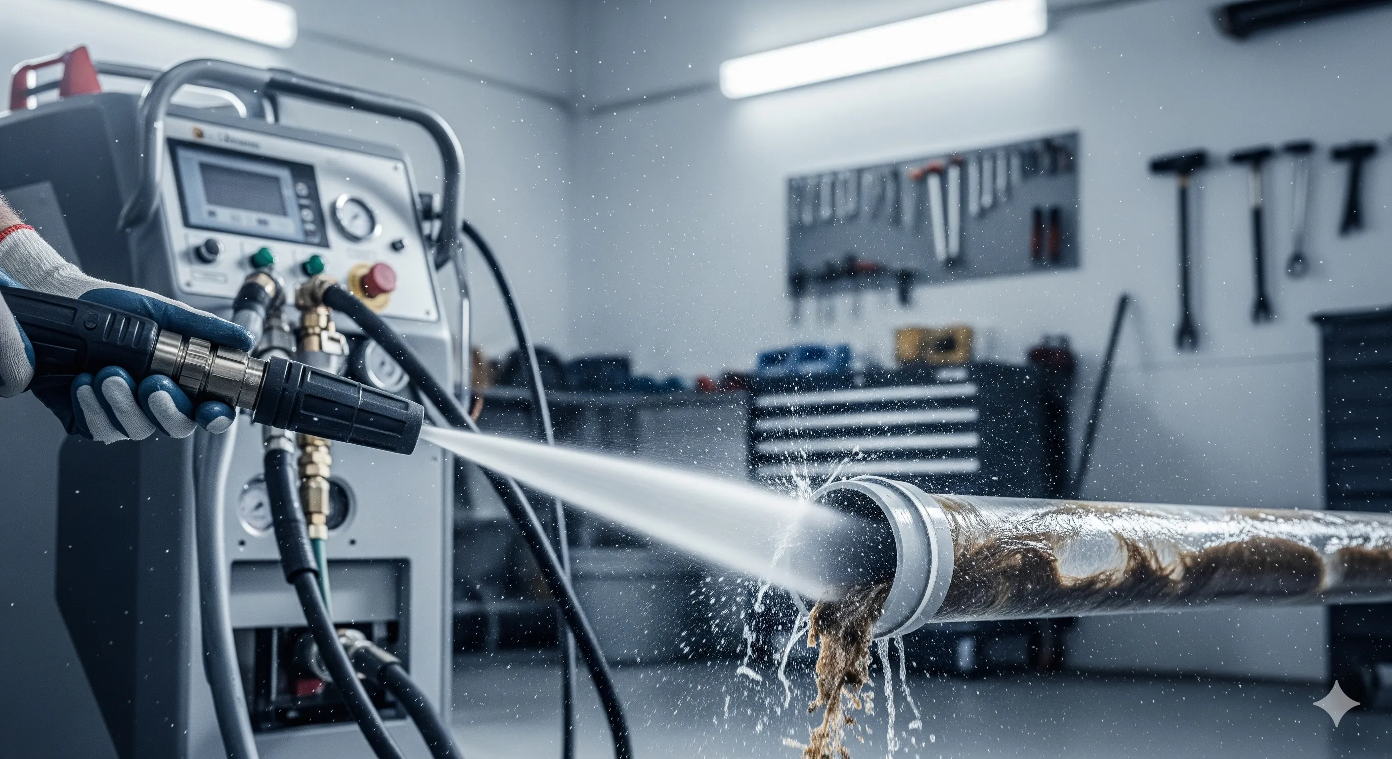 Destape de alcantarillado con hidrojet